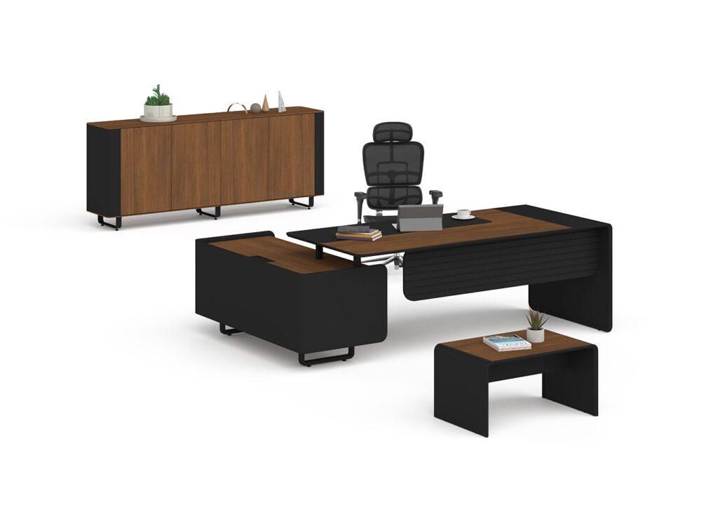 Ligna Executive Desk Set Price and Dimensions Eksen makam takımı 3